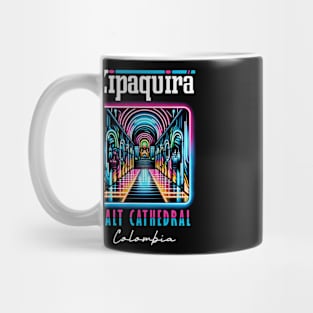 Zipaquirá  Salt Cathedral Colombia Neon Art Mug